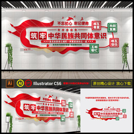 民族共同体文化墙