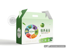 蔬菜包装 平面图