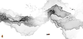 抽象山水画