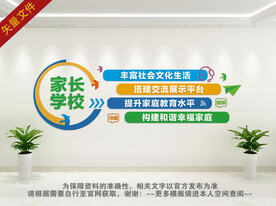 家长学校文化墙
