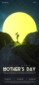 母亲节夜店酒吧海报
