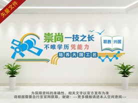 职业教育文化墙