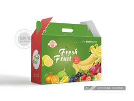 水果包装 平面图