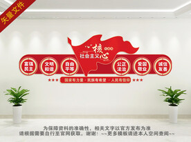 社会主义核心价值观背景墙