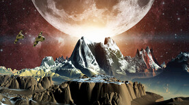 宇宙太空星球背景墙