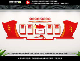 党员学习园地文化墙