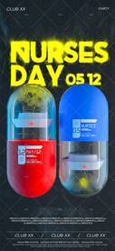 护士节夜店酒吧海报