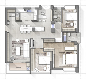 户型图 家配图 洋房图图片