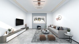 轻奢简约客厅装修效果图