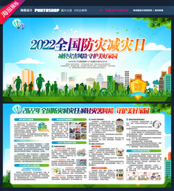 防灾减灾日展板