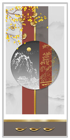 装饰画 金色树叶