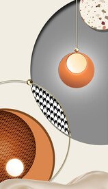 装饰画 几何图形 光影画