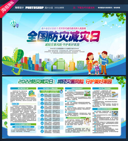 防灾减灾日展板