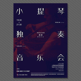 小提琴海报