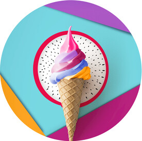 装饰画 甜筒 冰淇淋