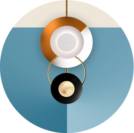 装饰画 圆圈 光影画