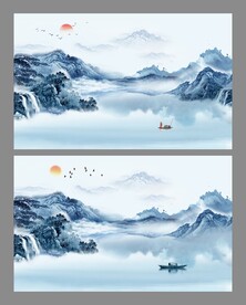 中式意境山水