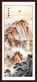 竖幅国画