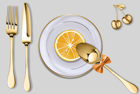 装饰画 勺子刀叉 餐具