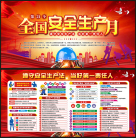 2022安全生产月展板