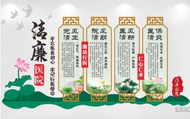 清廉医院文化墙