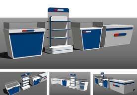 专卖店货架展示架陈列架吧台