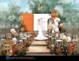 黄白色婚礼