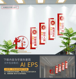 廉政楼道文化墙