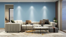 客厅装饰画背景墙效果图样机设计