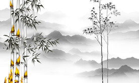 高清分层透明底推拉门打印图