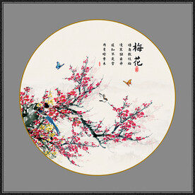 国画梅花