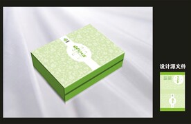 艾灸产品包装效果图和平面图 