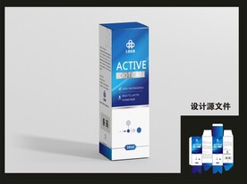 足部产品包装效果图+平面图 