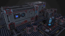 科幻机械 c4d模型