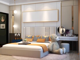 卧室装饰画挂画样机效果图设计