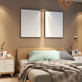 卧室装饰画挂画样机效果图设计