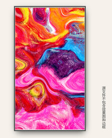 抽象现代卧室客厅酒店壁画挂画