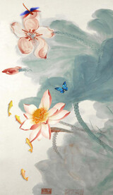 装饰画 荷花荷叶