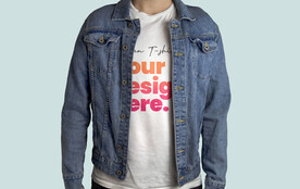 T恤牛仔外套样机