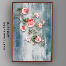 新中式花开富贵花鸟国画装饰画