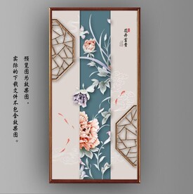 新中式花开富贵花鸟国画装饰画