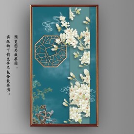 新中式花开富贵花鸟国画装饰画