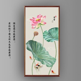 水墨国画荷花锦鲤素材-水墨国画荷花锦鲤图片-水墨国画荷花锦鲤