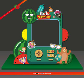 拍照框 儿童 美陈