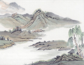 水墨画 山水壁纸