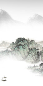 现代 意境玄关山水 Tif分层