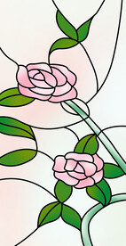 高清分层透明底平开门打印图