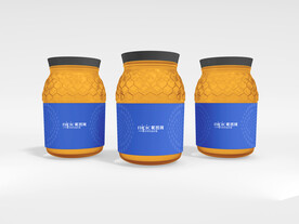 蜂蜜瓶标签样机