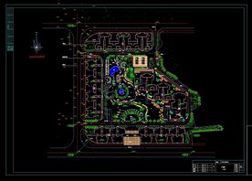 某油气田住宅区环境工程总平面图