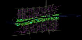 河道两侧的园林设计图